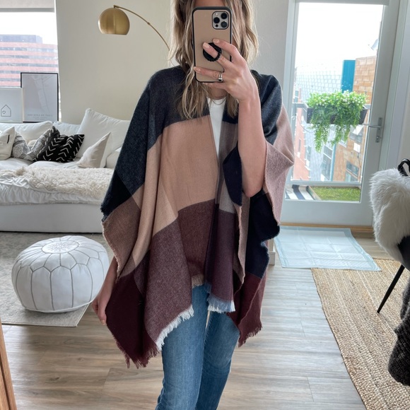 Poncho from Target - Checked Pattern - Picture 3 of 4